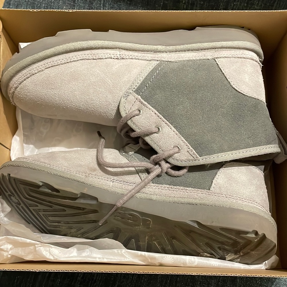 Ugg boots kid size 6 = 7 woman’s for me.